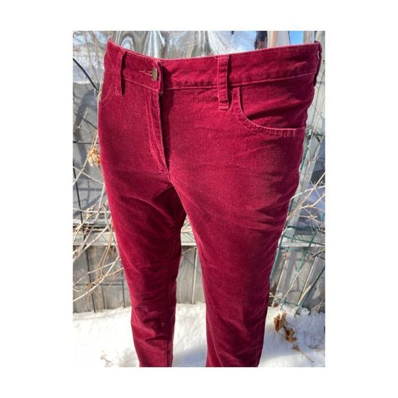 Pendleton Red Corduroy Trousers Mid-Rise Boot Cut - Picture 5 of 11